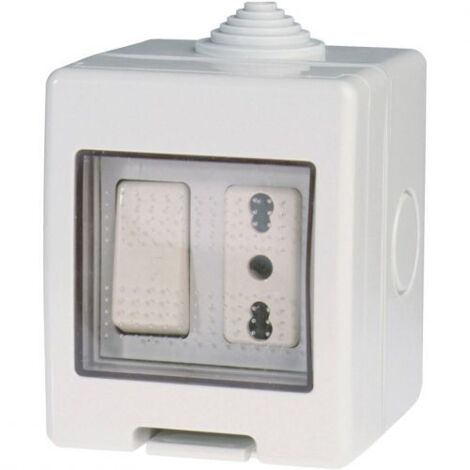 KIT DEVIATORE 10A E PRESA 10/16A IP55