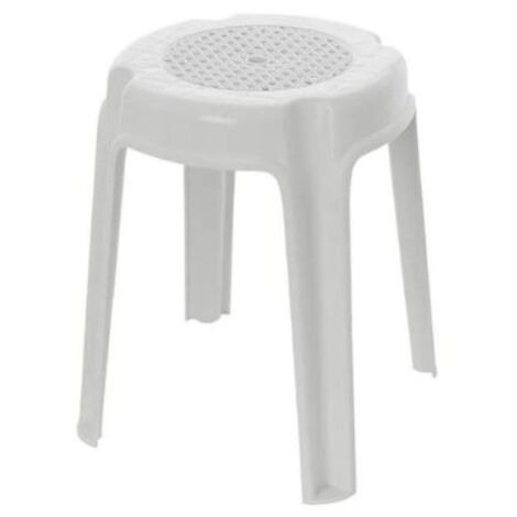 SGABELLO ROCKET 35XH45CM BIANCO IMPILABILE