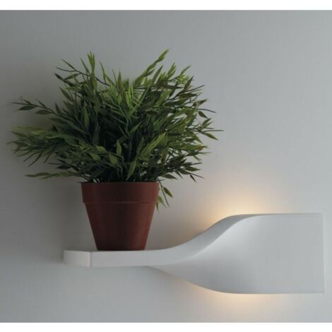 "Applique PIROETTE in gesso bianco vernicibaile 36 cm."