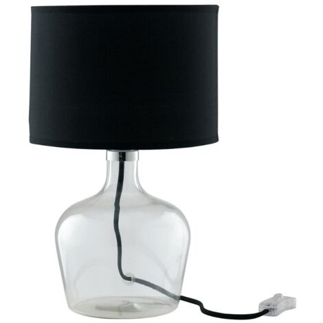 LAMPADA DA TAVOLO HENDRIX E27 D.23XH37CM NERA. (1/2)