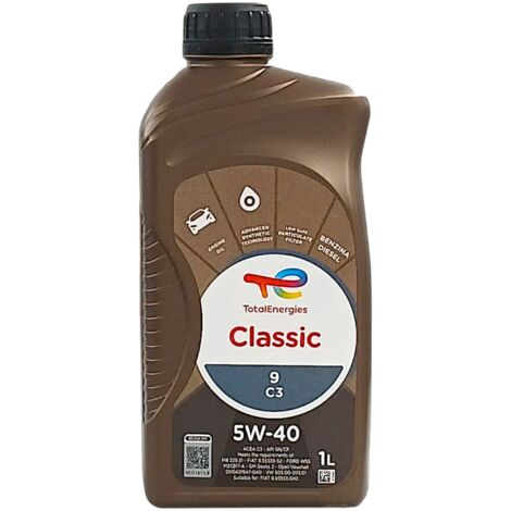 OLIO MOTORE TOTAL CLASSIC 9 5W-40 1L C3 (1/2)