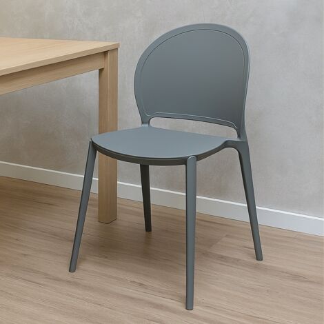 SEDIA INES 54X48XH81CM GRIGIA. (1/5)