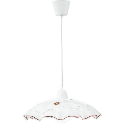 LAMPADARIO VICTORIA E27 D.42XH120CM BIANCO/ROSSO (1/2)