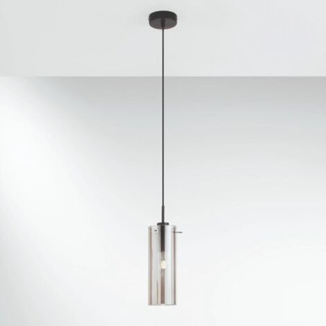 LAMPADARIO MAGIC E27 D.10XH150CM NERO/FUME' (1/2)
