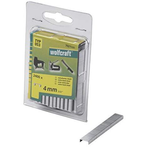 wolfcraft Punti dorso largo, acciaio extra duro, tipo 053 I 7021000 I Ideali per il fissaggio di tessuti e listelli di legno