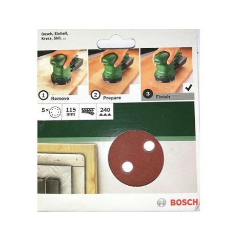 Dischi abrasivi per levigatrice rotorbitale 125 mm grana 40 2608605640  expert bosch