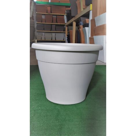 Vaso in plastica D.40 bianco (1/3)