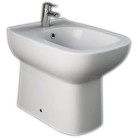 BIDET RIVER IN CERAMICA BIANCA A TERRA