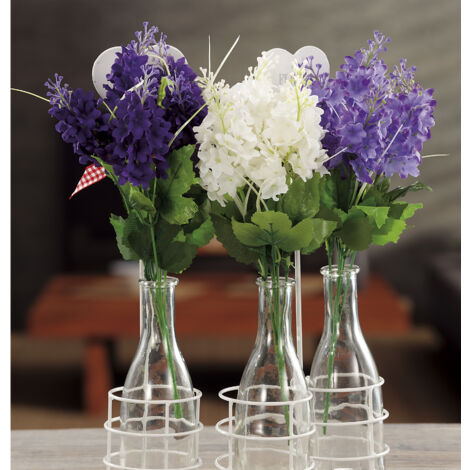 BOUQUET 5 GIACINTI DECORATIVI 36CM IN 3 COLORI