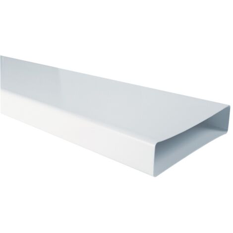 Canale piatto rettangolare 55x110x1000mm bianco per cappe