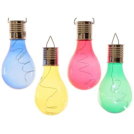 BULBO SOLARE CRAQUELE D.8XH14CM COLORATO