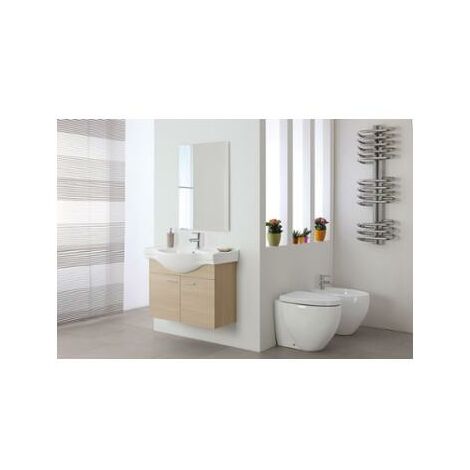 COMPOSIZIONE BAGNO STELLA 80X46XH64CM SOSPESA LARICE CON 2 ANTE