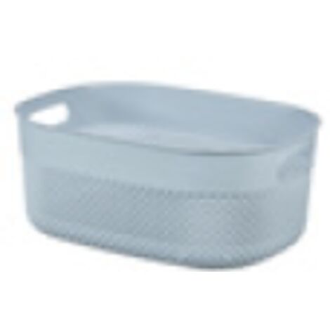CESTA FILO 38X29XH15CM BLU PIETRA
