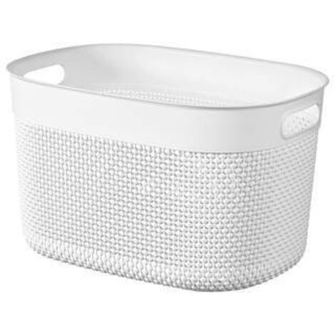 Keter CESTA PORTABIANCHERIA FILO 59X39XH27CM BIANCA (1/3)