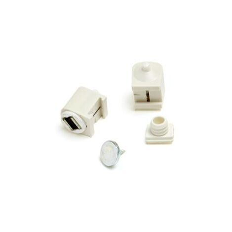 CHIUSURA MAGNETICA 40 mm BIANCO 4 PEZZI PER SPORTELLI PESANTI