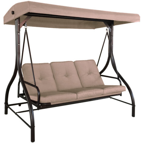 DONDOLO LISBONA 3 POSTI 194X120X173CM CAFFE'