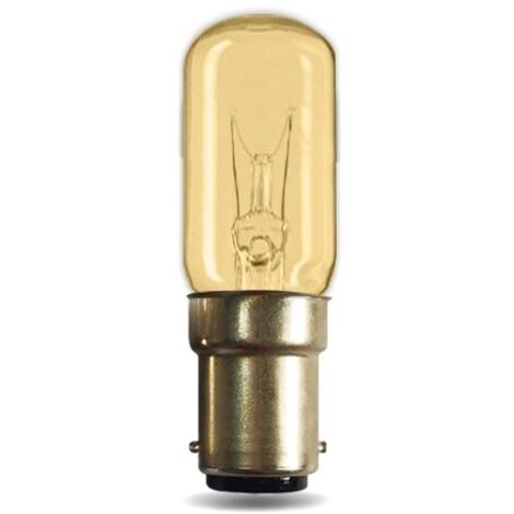 LAMPADINA INCANDESCENZA TUBOLARE B15D 15W 2800K