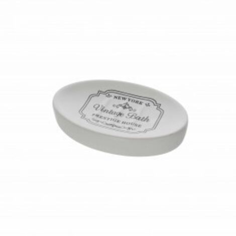 PORTASAPONE BIANCO IN CERAMICA