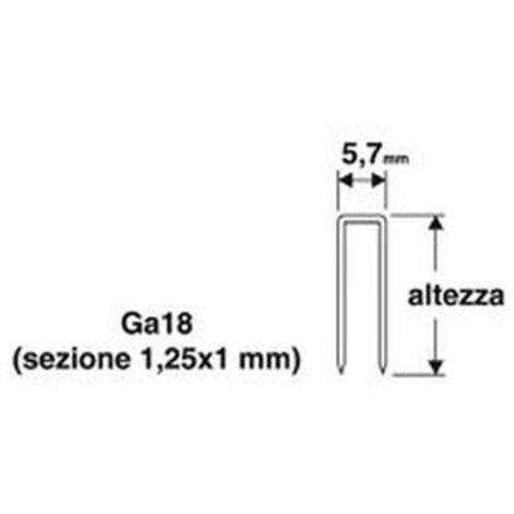 Valex PUNTI 5.7X19MM 1000PZ