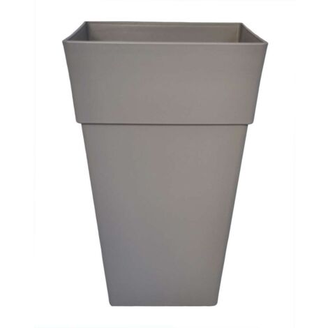 VASO QUADRO BALTIMORA 40X40XH63CM TORTORA