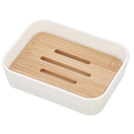 PORTASAPONE BAMBOO IN PLASTICA BIANCA (1/2)