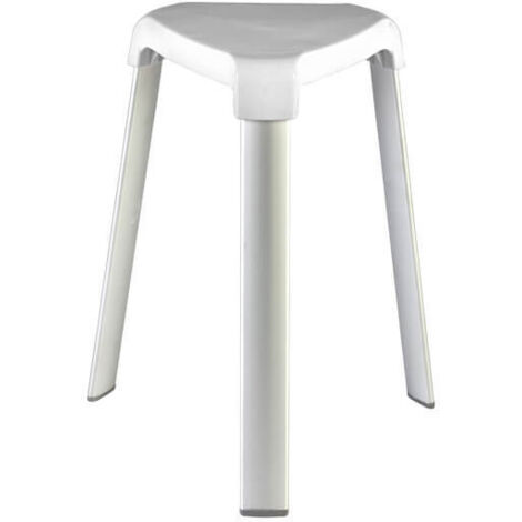 TRIX SGABELLO IN ALLUMINIO BIANCO
