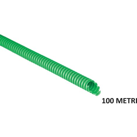TUBO CORRUGATO 3321 D.20MM 100M IN PVC VERDE
