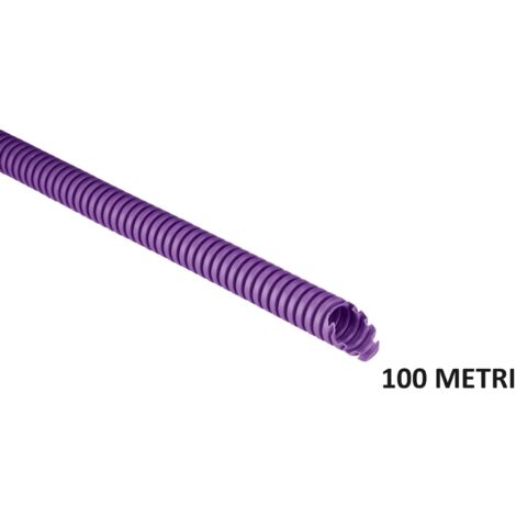 TUBO CORRUGATO 3321 D.20MM 100M IN PVC LILLA