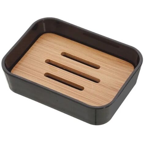 PORTASAPONE BAMBOO IN PLASTICA NERA (1/2)