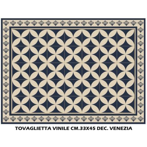 TOVAGLIETTA VINILE WMD PIAZZATO VENEZIA 33 X 45 CM MULTICOLORE