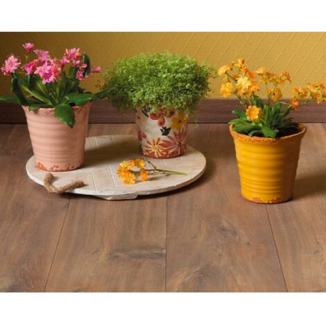 VASO IN TERRACOTTA D.14XH14CM GIALLO / ROSA / FIOR