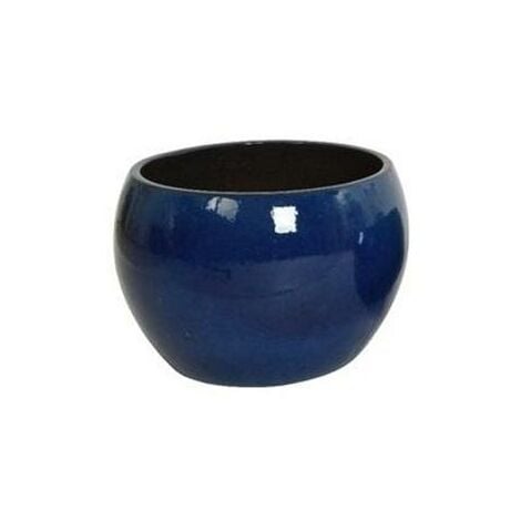 VASO IN TERRACOTTA BLU D.55XH38CM