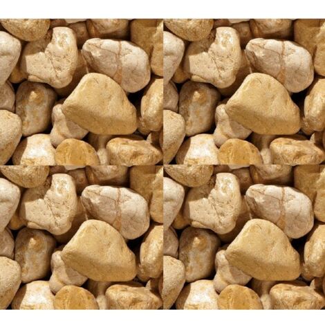 Marmo Giallo Mori In Ciottoli 25/40, Sacco Da 25 Kg Per Giardino E Arredo Esterno