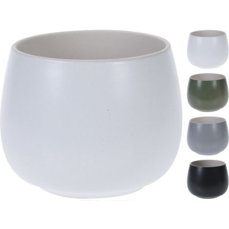 VASO CERAMICA 10X8CM IN 4 COLORI