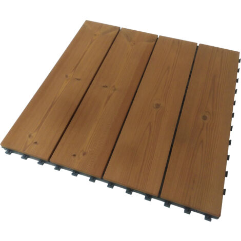 PIASTRELLA SMARTDECK 60X60XH2,5CM NATURAL IN PINO
