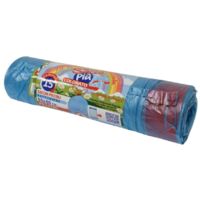 SACCHI RIFIUTI 40L 55X65CM 15PZ AZZURRI MANIGLIE