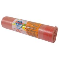SACCHI RIFIUTI 40L 55X65CM 15PZ ROSA MANIGLIE