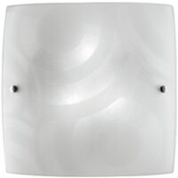 PLAFONIERA MIRO' D40 BIANCA GRANIGLIA 3XE27 60W