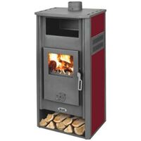 STUFA A LEGNA AMBASADOR 9-11KW 49X46XH104CM ROSSA