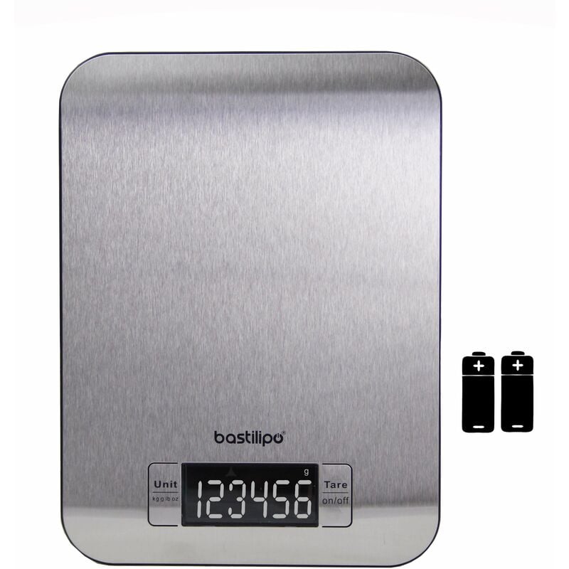 BÃ¡scula de cocina Bastilipo - Acero inoxidable SCA5K-INOX