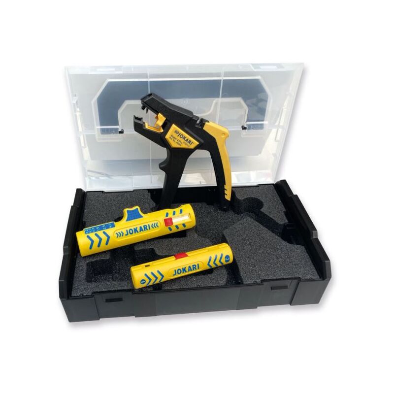 JOKARI Kabelverarbeitungs-Set 3-teilig Super 4 Pro, Coaxi No. 1, SECURA ...