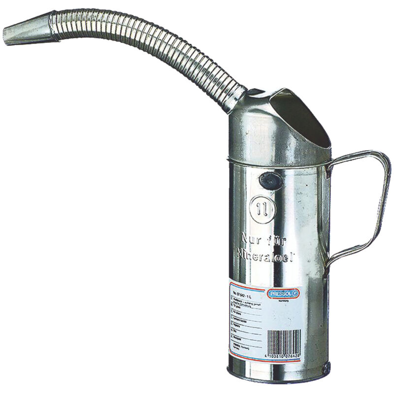 Messbecher Weissblech 1,0l flex.Ausguss Pressol