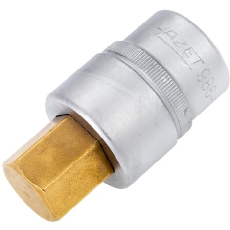 Hazet Steckschlüsseleinsatz 986 1/2&quot Innen-6-kant SW 19 mm L 60 mm - 986-19