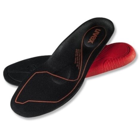UVEX Einlegesohle für 1 2 xenova construction Gr. 48 W10 schwarz/rot 9534.7