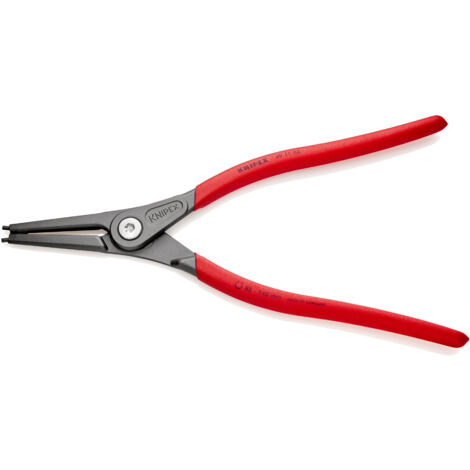 KNIPEX 49 11 A4 Präzisions-Sicherungsringzange für Außenringe auf Wellen mit rutschhemmendem Kunststoff überzogen grau atramentiert 320 mm