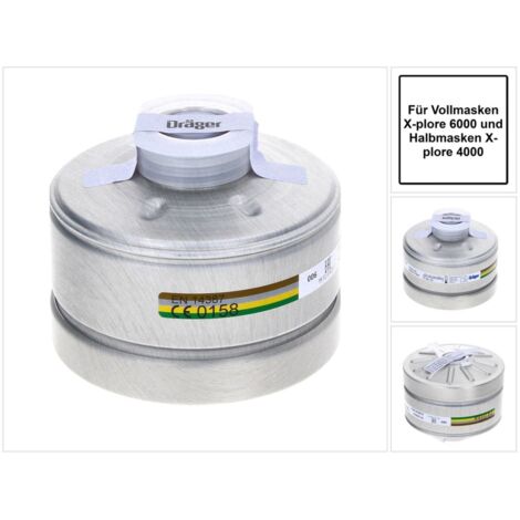 DRÄGER SAFETY Atemschutzfilter 1140 6738804 A2B2E2K2mit RD 40 Rundgewinde