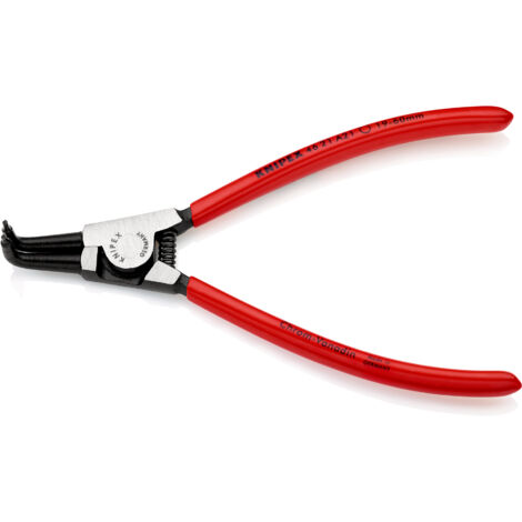 KNIPEX 46 21 A21 Sicherungsringzange für Außenringe auf Wellen mit Kunststoff überzogen schwarz atramentiert 170 mm