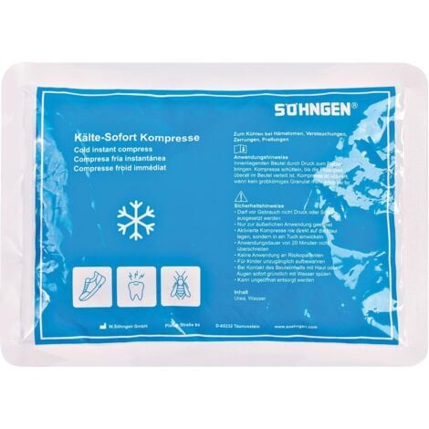 SÖHNGEN Kälte Sofortkompresse, keine Vorkühlung erforderlich, Größe: 21x15 cm