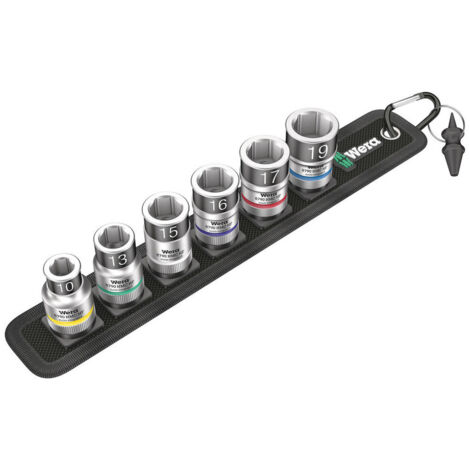 Wera Belt C 1 Zyklop Steckschlüsseleinsatz-Satz, mit Haltefunktion, 1/2-Antrieb, 7-tlg.