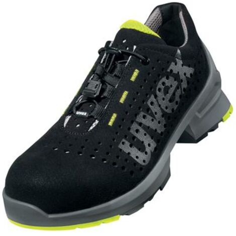 UVEX 1 Sicherheits-Halbschuh 8543 S1 ESD SR gelocht schwarz/gelb Gr. 42 W10